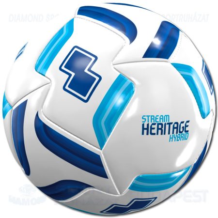 ERREA STREAM HYBRID HERITAGE meccs futball labda - fehér-sötétkék-cián [5]