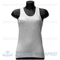   ERREA FIT LADIES JUNIOR női fitness póló (ujjatlan) - melírozott középszürke-fehér [S]