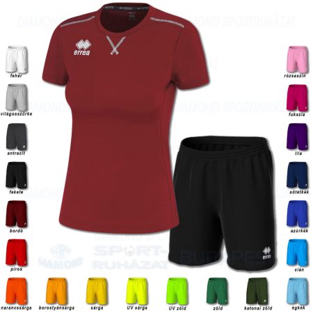 ERREA MARION WOMAN & NEW SKIN SET női röp- és kézilabda mez + unisex nadrág SZETT - bordó
