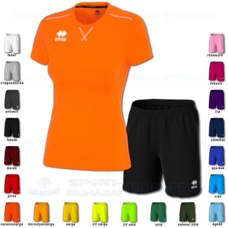 ERREA MARION WOMAN & NEW SKIN SET női röp- és kézilabda mez + unisex nadrág SZETT - UV narancssárga