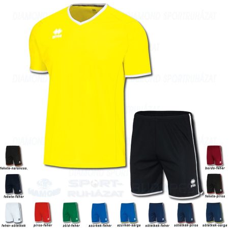 ERREA LENNOX & BONN SET futball mez + nadrág SZETT - UV sárga-fehér