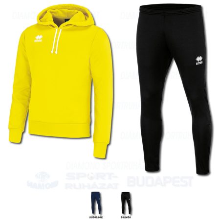 ERREA JONAS & FLANN SET kapucnis-belebújós edző- és szabadidő melegítő felső + nadrág SZETT - UV sárga