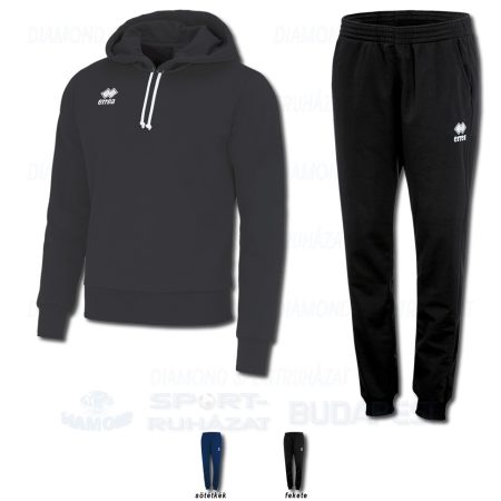 ERREA JONAS & VANESSA WOMAN 3.0 SET kapucnis-belebújós edző- és szabadidő melegítő felső + női nadrág SZETT - antracit