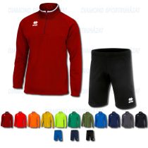   ERREA MANSEL 3.0 & CORE SET cipzáras nyakú edző melegítő felső + bermuda nadrág SZETT - KOLLEKCIÓ
