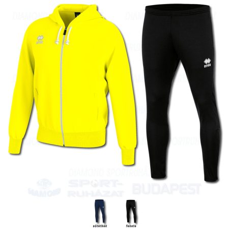 ERREA JACOB & FLANN SET kapucnis-cipzáras edző- és szabadidő melegítő felső + nadrág SZETT - UV sárga