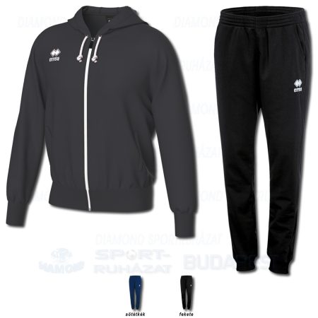 ERREA JACOB & VANESSA WOMAN 3.0 SET kapucnis-cipzáras edző- és szabadidő melegítő felső + női nadrág SZETT - antracit
