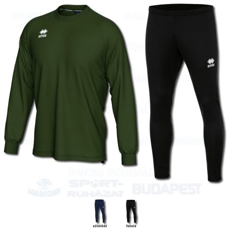 ERREA MADISON & FLANN SET belebújós edző- és szabadidő melegítő felső + nadrág SZETT - katonai zöld