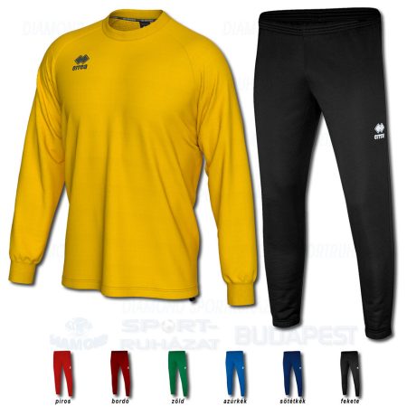 ERREA MADISON & NEVIS 3.0 SET belebújós edző- és szabadidő melegítő felső + nadrág SZETT - sárga
