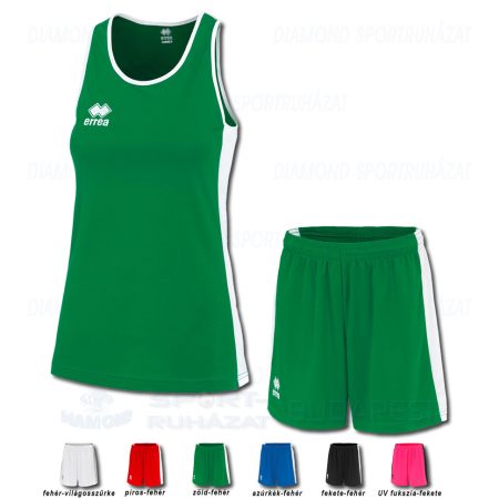 ERREA RACHELE & RACHELE WOMAN SET női kosárlabda mez + női nadrág SZETT - zöld-fehér