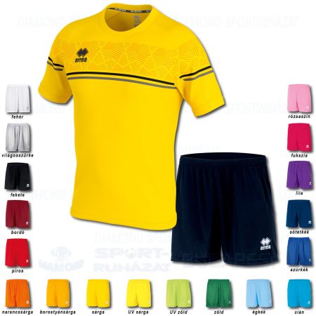 ERREA DIAMANTIS & NEW SKIN SET futball mez + nadrág SZETT - sárga-fekete-antracit