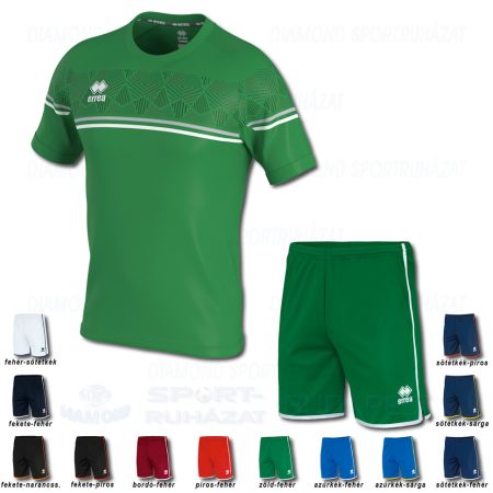 ERREA DIAMANTIS & BONN SET futball mez + nadrág SZETT - zöld-világosszürke-fehér