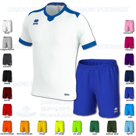 ERREA TI-MOTHY & NEW SKIN SET futball mez + nadrág SZETT - fehér-azúrkék