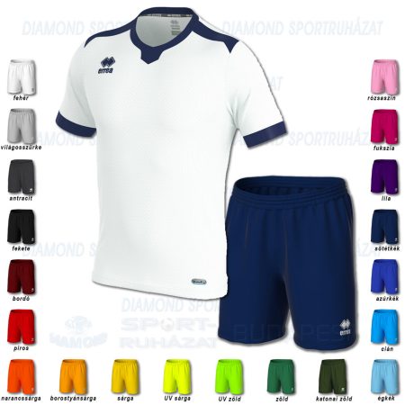 ERREA TI-MOTHY & NEW SKIN SET futball mez + nadrág SZETT - fehér-sötétkék