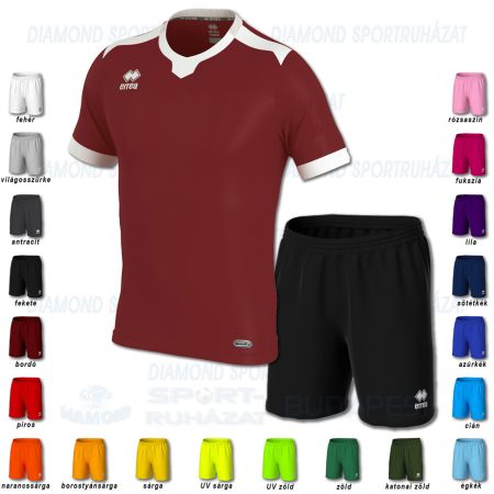ERREA TI-MOTHY & NEW SKIN SET futball mez + nadrág SZETT - bordó-fehér