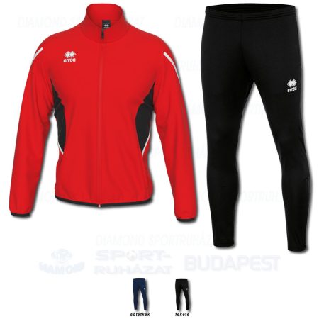 ERREA CHRISTOPHER & FLANN SET cipzáras edző- és szabadidő melegítő felső + nadrág SZETT - piros-fekete-fehér