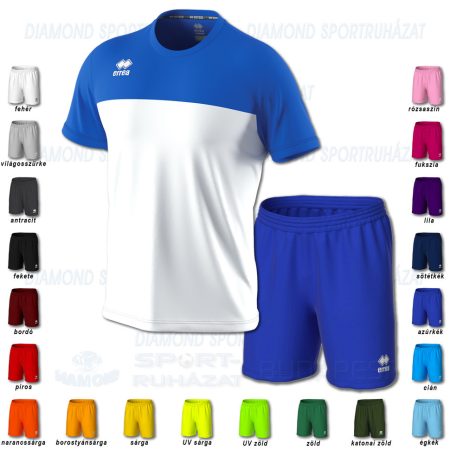 ERREA BRANDON & NEW SKIN SET futball mez + nadrág SZETT - fehér-azúrkék