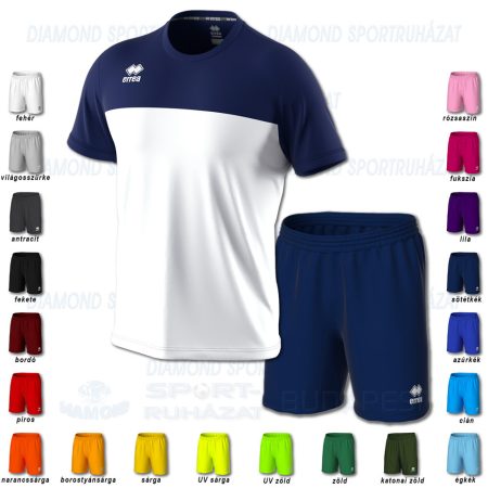 ERREA BRANDON & NEW SKIN SET futball mez + nadrág SZETT - fehér-sötétkék