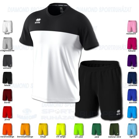 ERREA BRANDON & NEW SKIN SET futball mez + nadrág SZETT - fehér-fekete