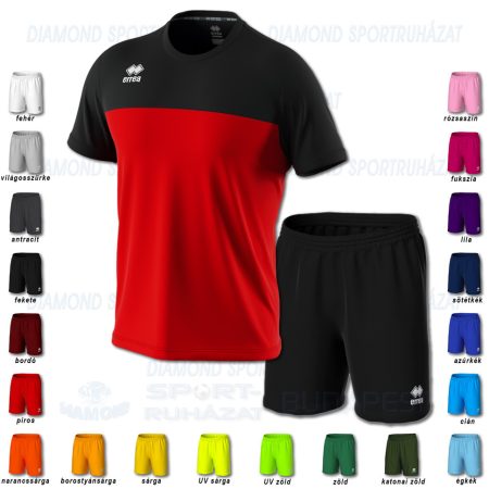 ERREA BRANDON & NEW SKIN SET futball mez + nadrág SZETT - piros-fekete
