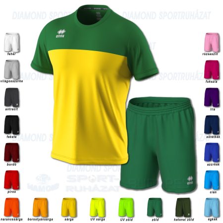 ERREA BRANDON & NEW SKIN SET futball mez + nadrág SZETT - sárga-zöld