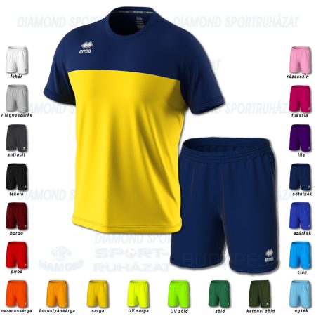 ERREA BRANDON & NEW SKIN SET futball mez + nadrág SZETT - sárga-sötétkék