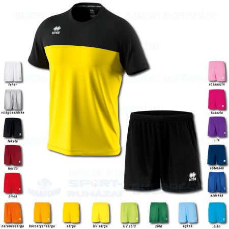 ERREA BRANDON & NEW SKIN SET futball mez + nadrág SZETT - sárga-fekete