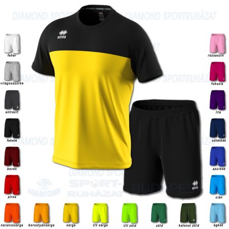 ERREA BRANDON & NEW SKIN SET futball mez + nadrág SZETT - sárga-fekete