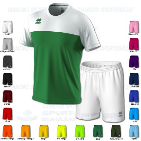 ERREA BRANDON & NEW SKIN SET futball mez + nadrág SZETT - zöld-fehér