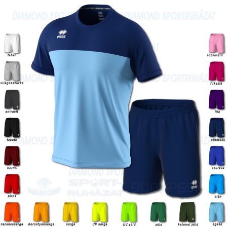 ERREA BRANDON & NEW SKIN SET futball mez + nadrág SZETT - égkék-sötétkék