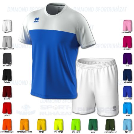 ERREA BRANDON & NEW SKIN SET futball mez + nadrág SZETT - azúrkék-fehér