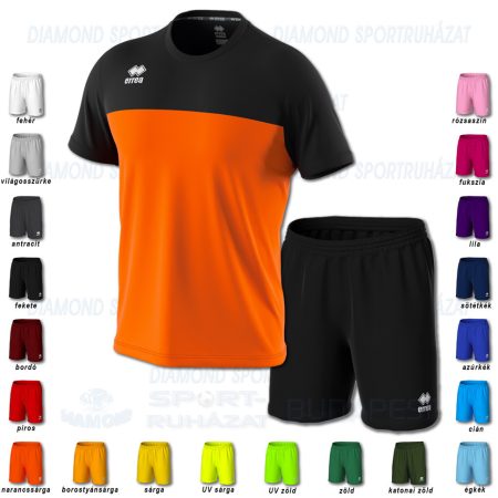 ERREA BRANDON & NEW SKIN SET futball mez + nadrág SZETT - narancssárga-fekete