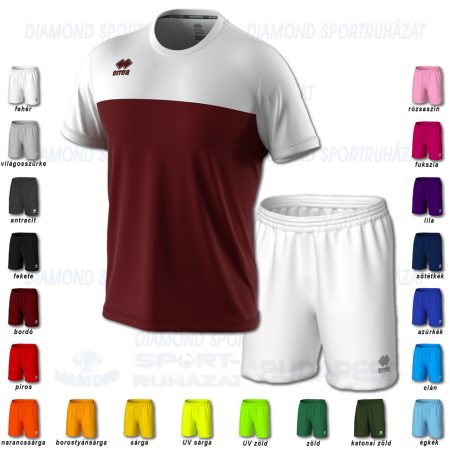 ERREA BRANDON & NEW SKIN SET futball mez + nadrág SZETT - bordó-fehér