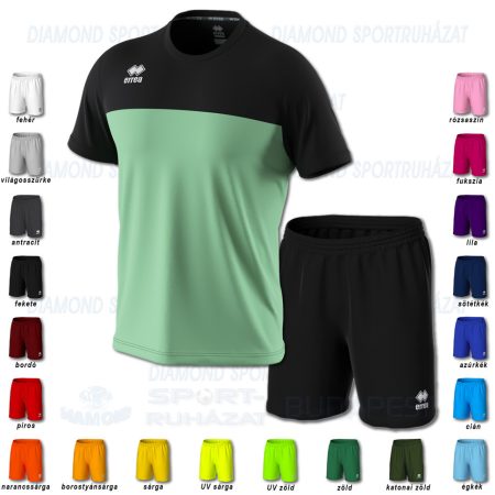 ERREA BRANDON & NEW SKIN SET futball mez + nadrág SZETT - after eight-fekete