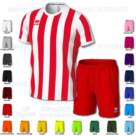 ERREA STRIP & NEW SKIN SET futball mez + nadrág SZETT - piros-fehér
