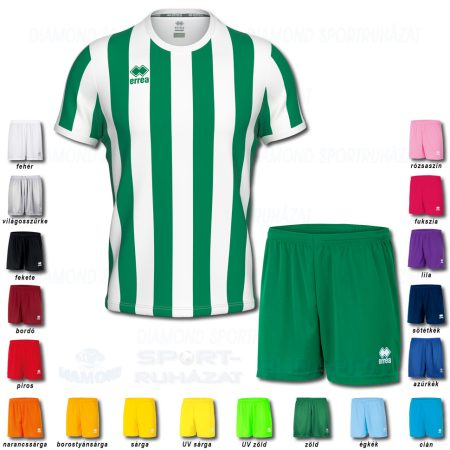 ERREA STRIP & NEW SKIN SET futball mez + nadrág SZETT - zöld-fehér