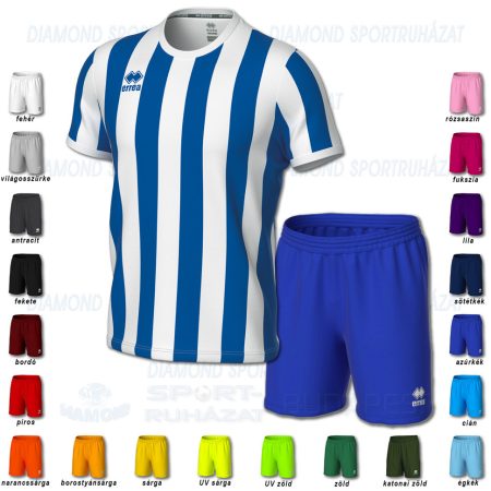 ERREA STRIP & NEW SKIN SET futball mez + nadrág SZETT - azúrkék-fehér
