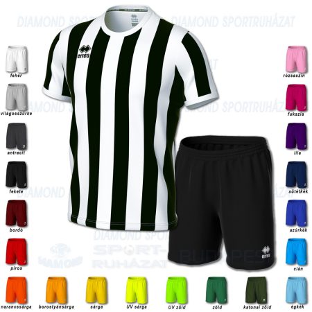 ERREA STRIP & NEW SKIN SET futball mez + nadrág SZETT - fekete-fehér