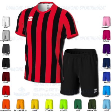 ERREA STRIP & NEW SKIN SET futball mez + nadrág SZETT - fekete-piros