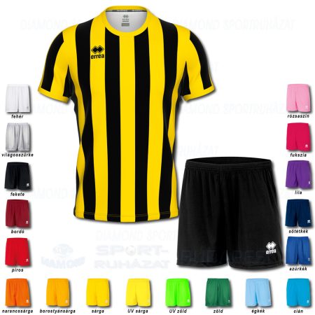 ERREA STRIP & NEW SKIN SET futball mez + nadrág SZETT - fekete-sárga