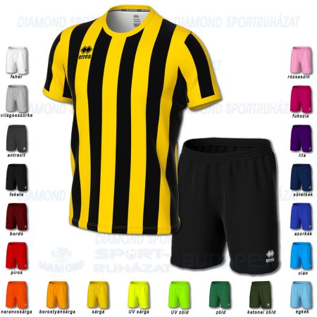 ERREA STRIP & NEW SKIN SET futball mez + nadrág SZETT - fekete-sárga