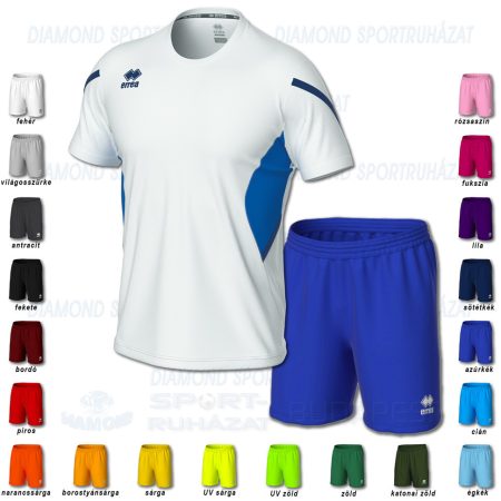 ERREA CURTIS & NEW SKIN SET futball mez + nadrág SZETT - fehér-azúrkék-sötétkék