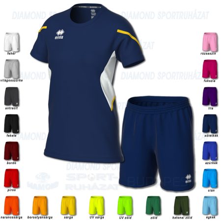 ERREA CORINNE WOMAN & NEW SKIN SET női röp- és kézilabda mez + unisex nadrág SZETT - sötétkék-fehér-sárga