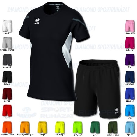 ERREA CORINNE WOMAN & NEW SKIN SET női röp- és kézilabda mez + unisex nadrág SZETT - fekete-fehér-antracit