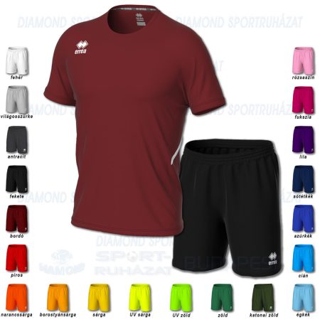 ERREA MARVIN & NEW SKIN SET futball mez + nadrág SZETT - bordó