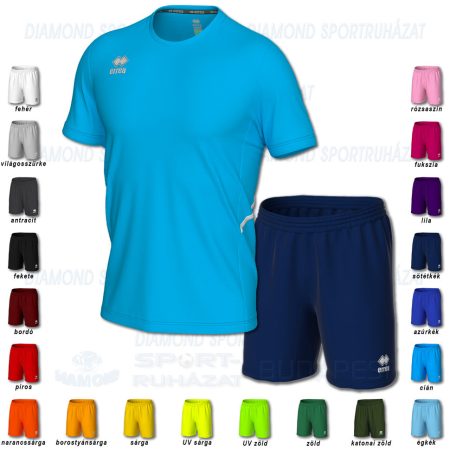 ERREA MARVIN & NEW SKIN SET futball mez + nadrág SZETT - cián