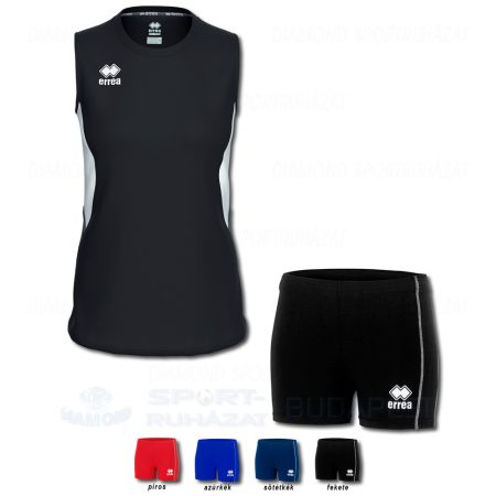 ERREA CARRY WOMAN & PREMIER WOMAN SET női röp- és kosárlabda mez + női pamutnadrág SZETT - fekete-fehér-antracit
