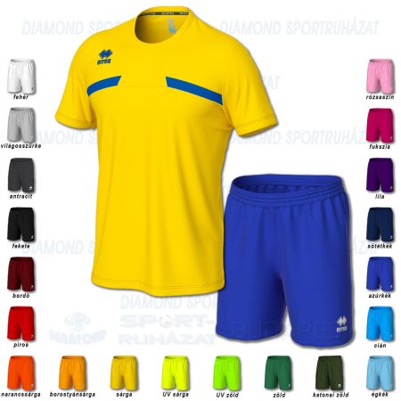 ERREA MARK & NEW SKIN SET futball mez + nadrág SZETT - sárga-azúrkék