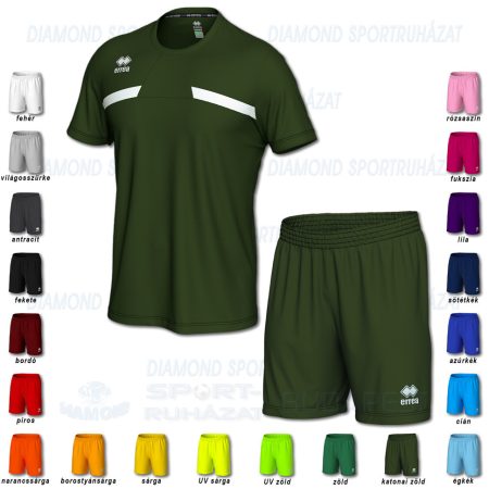 ERREA MARK & NEW SKIN SET futball mez + nadrág SZETT - katonai zöld-fehér