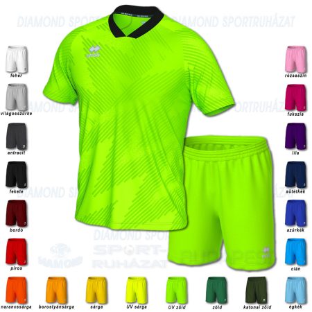 ERREA PETER & NEW SKIN SET futball mez + nadrág SZETT - UV zöld