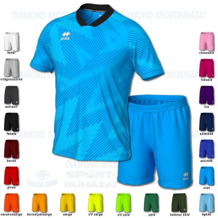 ERREA PETER & NEW SKIN SET futball mez + nadrág SZETT - cián